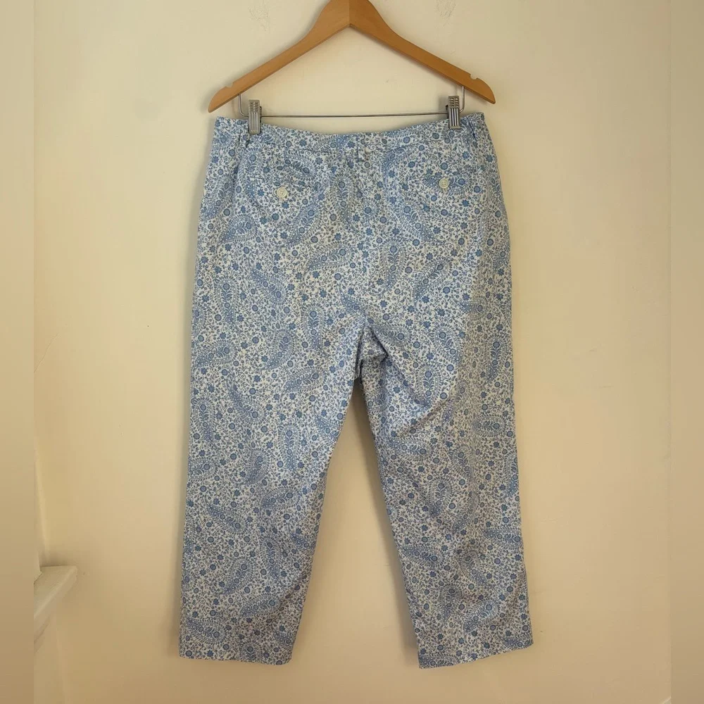 Brooks Brothers Cotton Paisley Capris​ - Picture 10 of 12